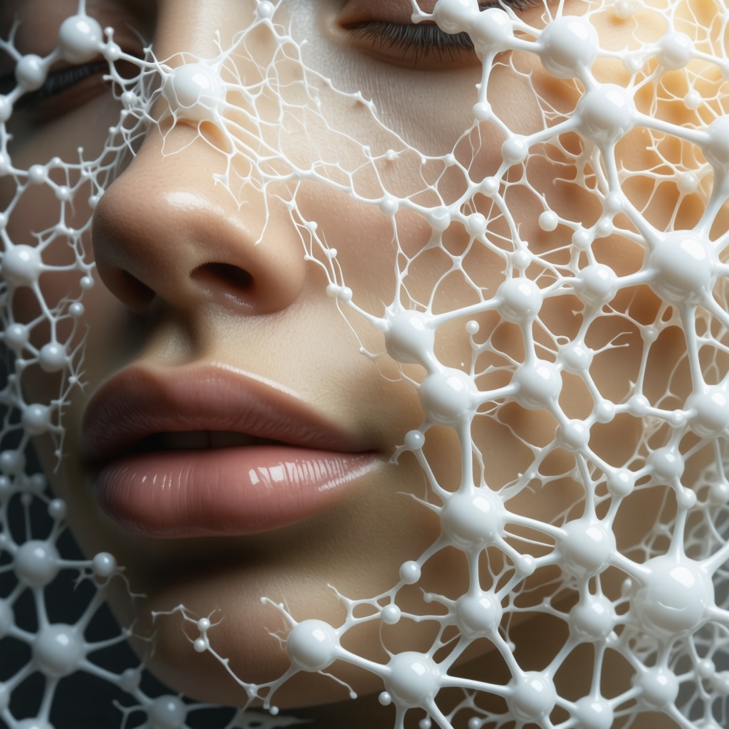Diagram illustrating fatty acid chains of organic tallow integrating into skin lipid bilayers