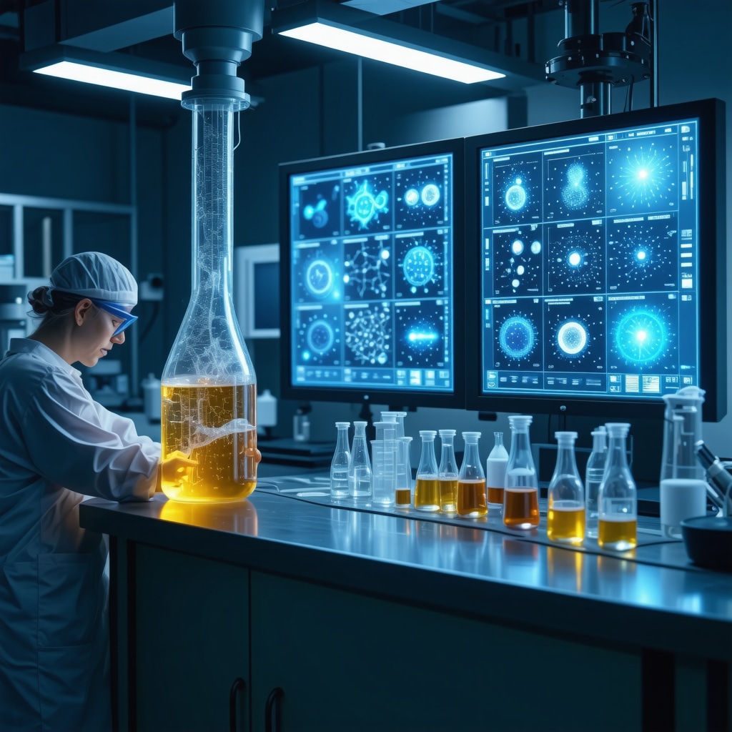 Laboratory equipment performing supercritical CO2 extraction and lipidomic profiling for tallow-based skincare