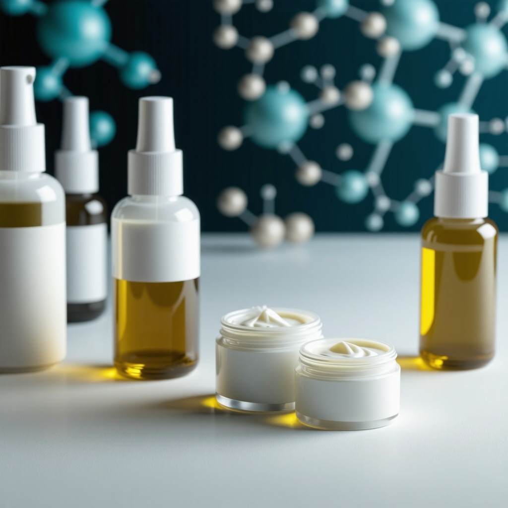 Laboratory equipment and organic tallow cream samples illustrating biochemical skin barrier repair mechanisms