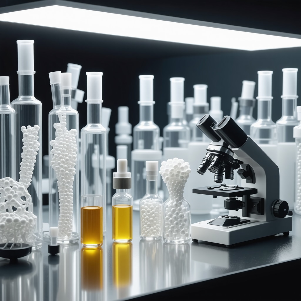 Laboratory equipment illustrating nanoemulsion and liposomal delivery systems for tallow cream