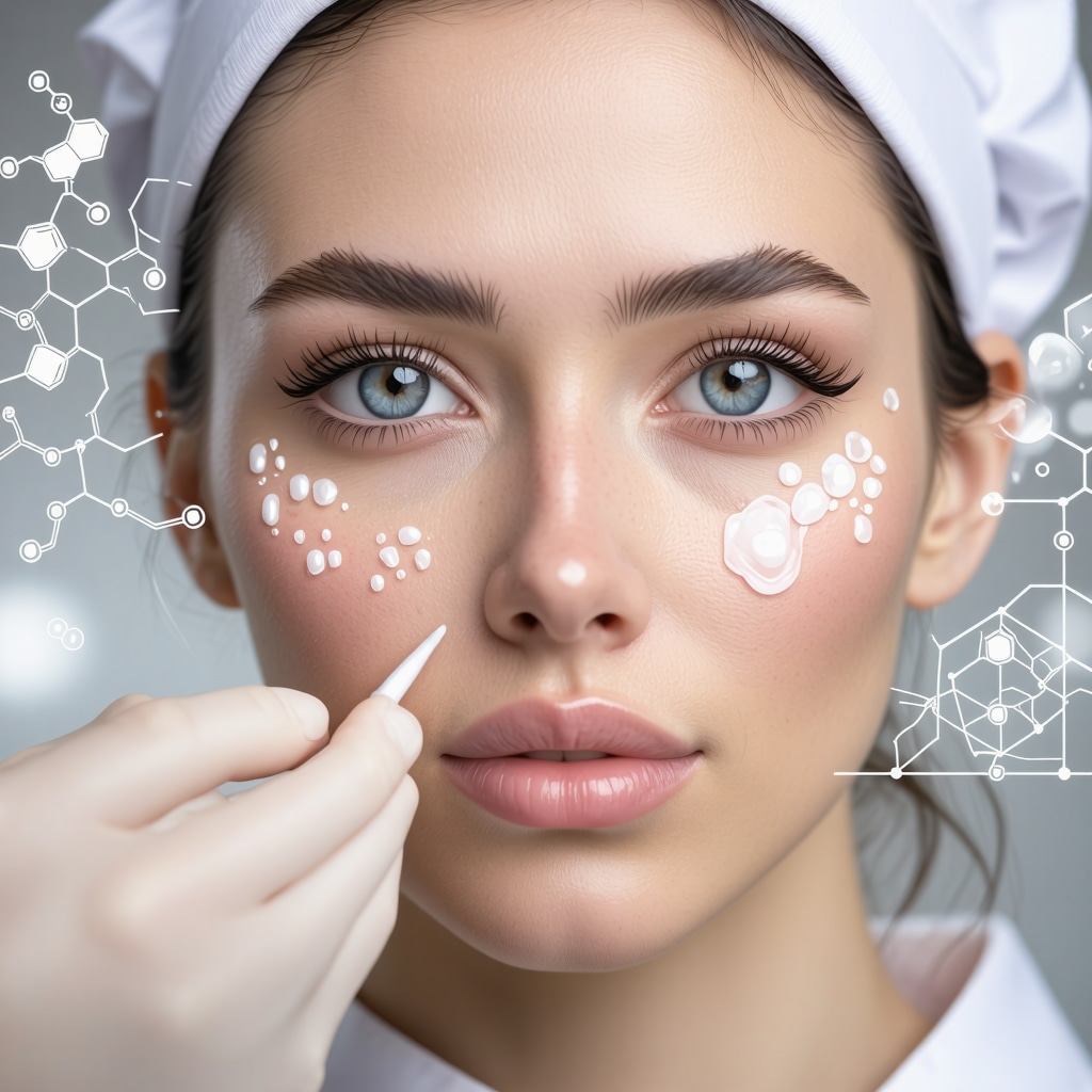 Visual representation of ethical tallow molecules interacting with skin microbiome and skin barrier