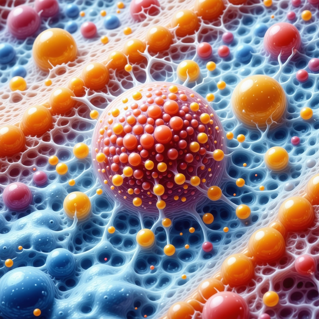 Scientific illustration of lipid nanoparticles encapsulating tallow molecules penetrating skin layers