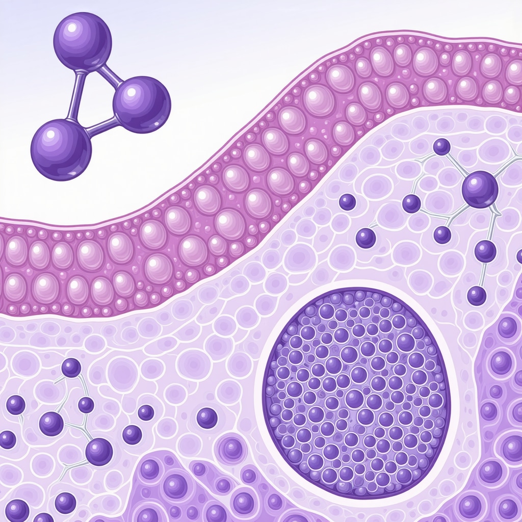 Scientific illustration depicting lipidomic analysis and nanoemulsified tallow cream penetration in skin layers