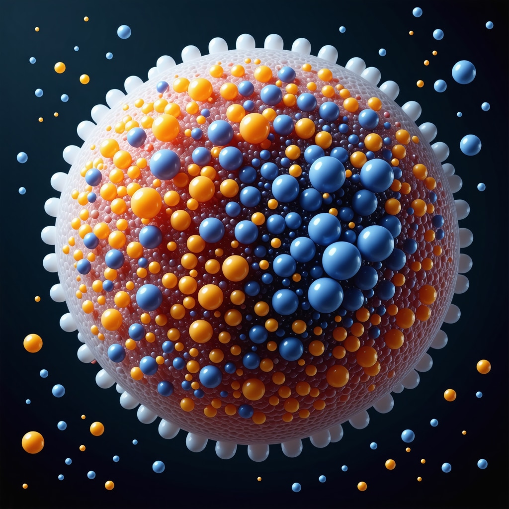 Scientific illustration of liposomal nanocarriers within organic tallow cream for enhanced skin absorption