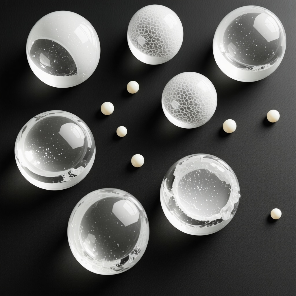 Scientific illustration showing nanocarriers encapsulating beef tallow bioactive compounds for controlled release in skincare