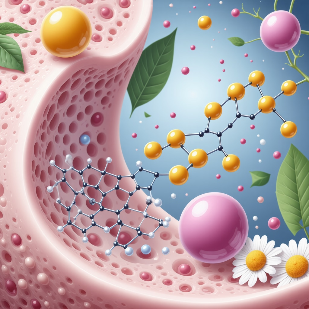 Illustration of beef tallow fatty acids repairing skin lipid barrier and combined botanical extracts enhancing skin health