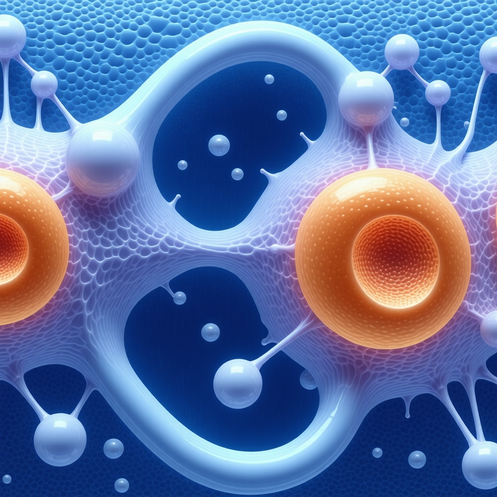 Scientific illustration showing tallow and lanolin molecules interacting within skin layers to enhance barrier function