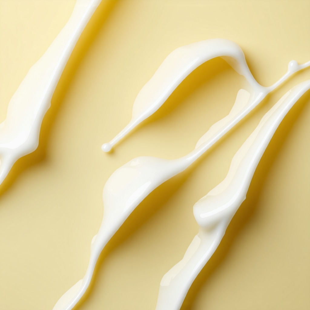 Close-up image of creamy organic tallow cream infused with frankincense essential oil showing texture and golden color