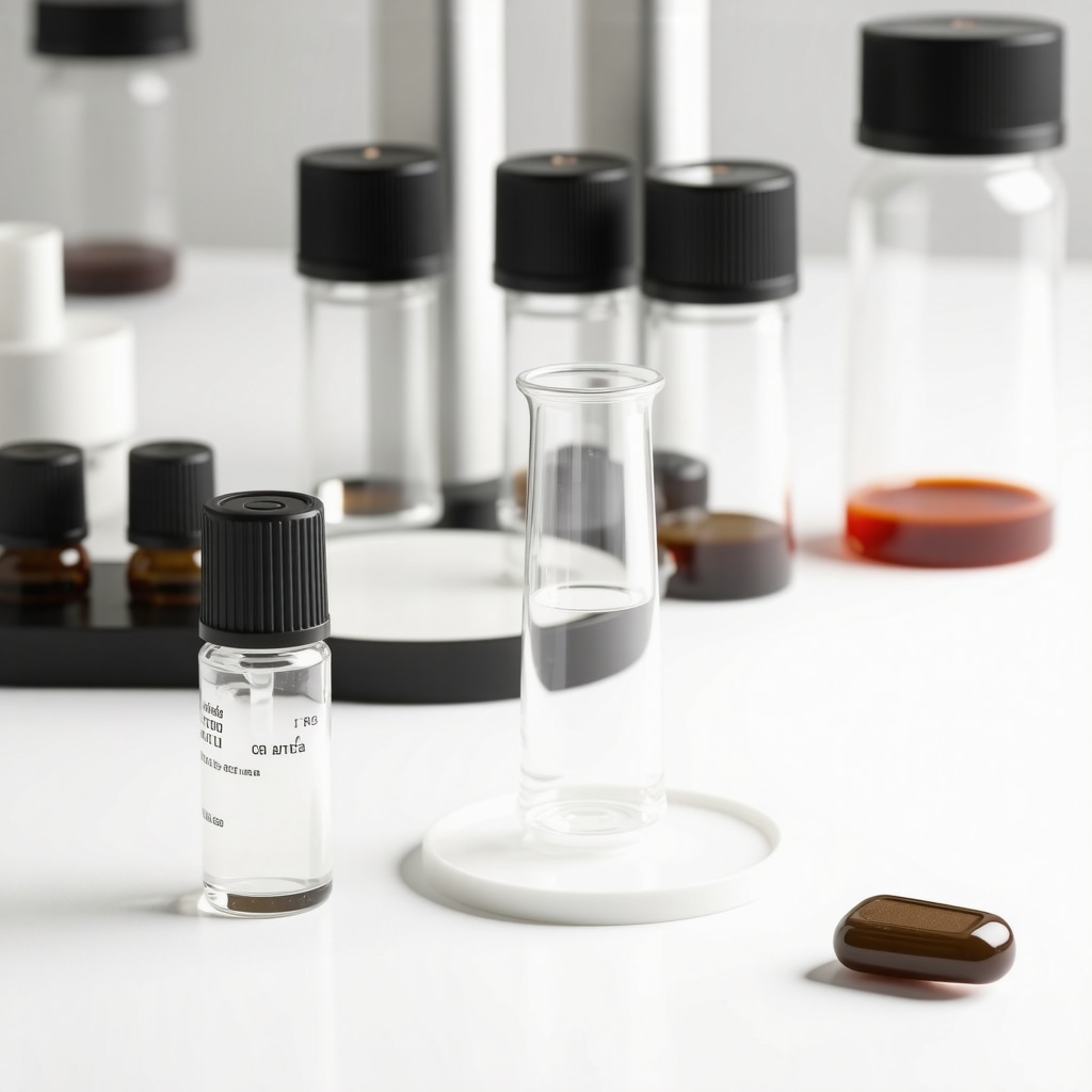 Laboratory chromatographic analysis of essential oil in tallow cream