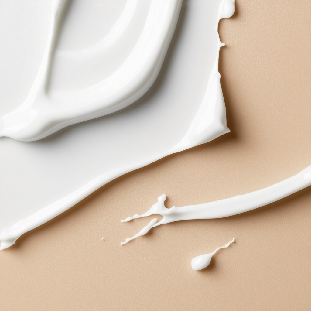 Close-up image showing tallow cream blending into skin, highlighting lipid layers and microbiome harmony