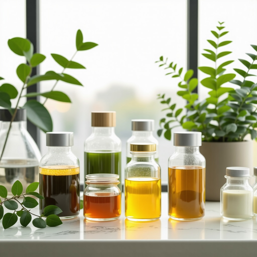 Laboratory featuring advanced equipment and natural botanical ingredients for tallow cream development