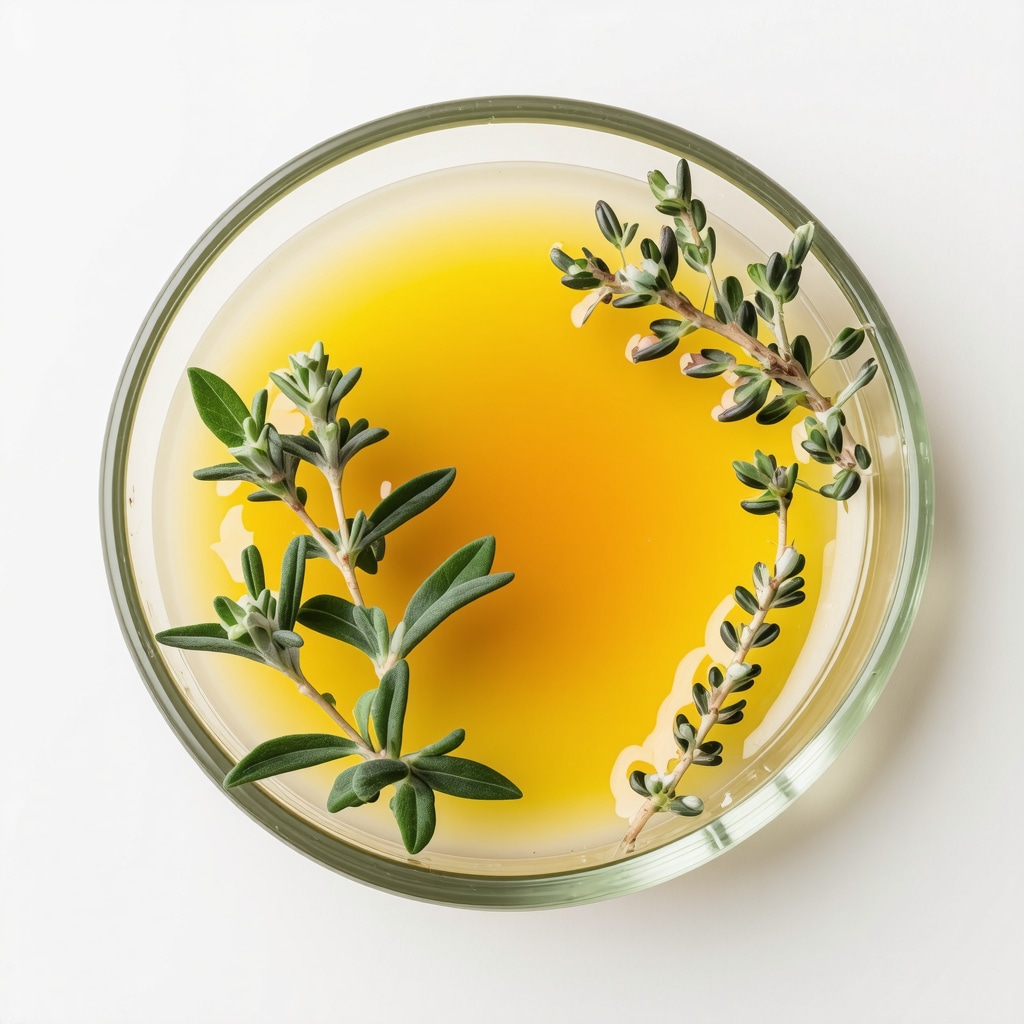 Close-up of herbal-infused tallow demonstrating bioactive compounds for skincare