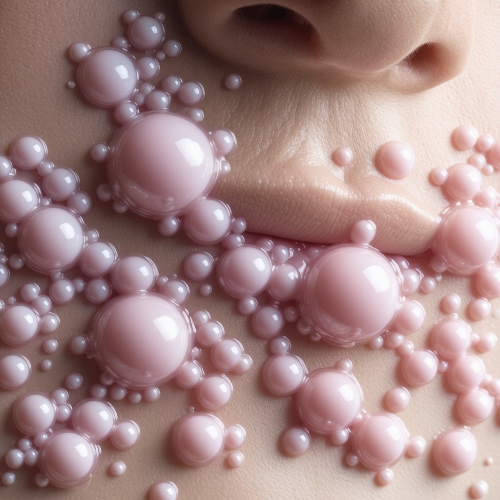 Scientific depiction of beef tallow cream containing nanoparticles loaded with polyphenols for advanced dermatological treatment