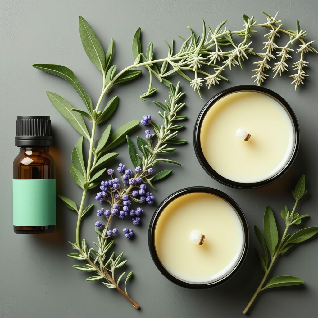 A natural tallow-based skincare product infused with herbs and essential oils, showcasing purity and personalization