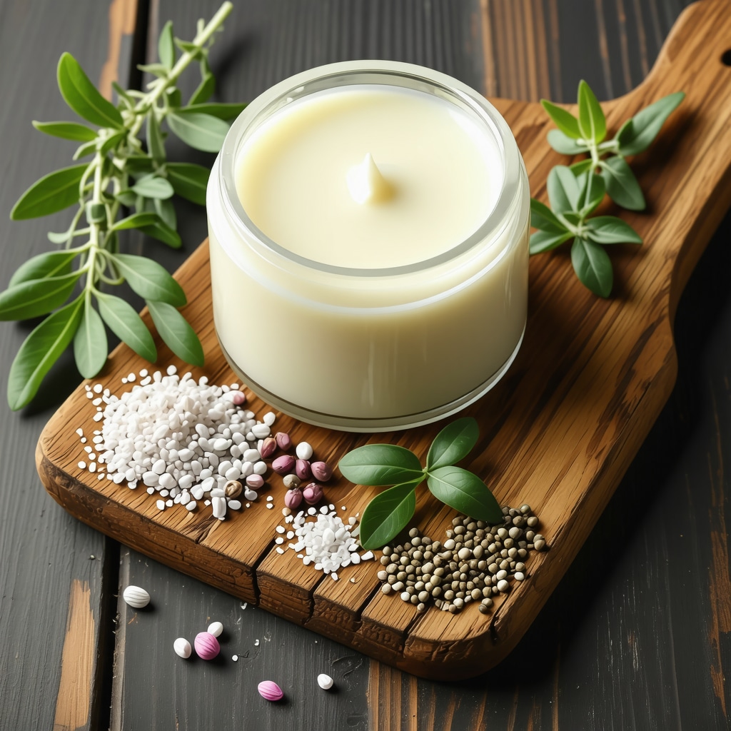 Skilled herbalist blending grass-fed tallow with herbs for skincare