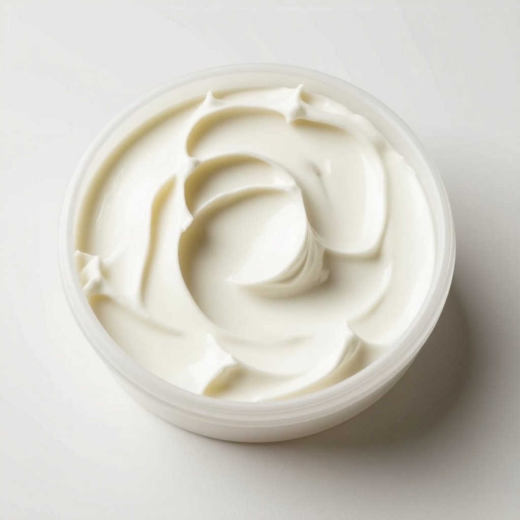 A jar of whipped beef tallow moisturizer with herbs and botanical oils, emphasizing natural ingredients and skin benefits.