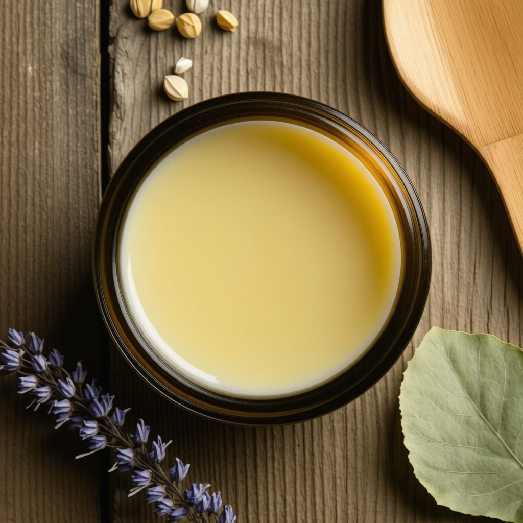 A jar of infused grass-fed tallow balm highlighting its rich texture and herbal infusions for skincare