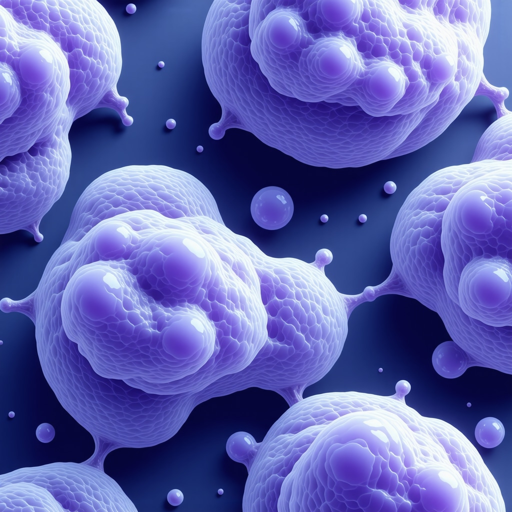 Visualization of molecular structures of tallow and coconut oil interacting with skin lipids and cells
