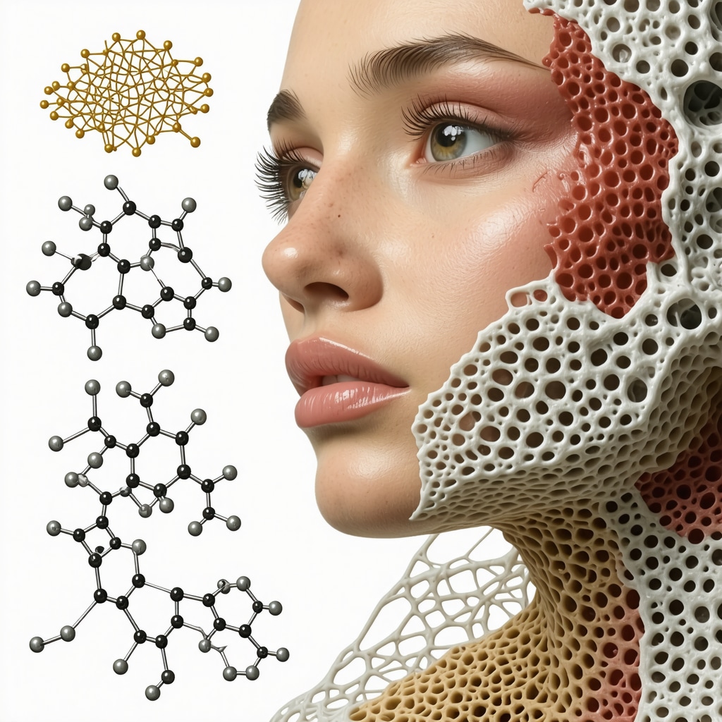 Illustration of grass-fed tallow molecules integrating into skin lipids