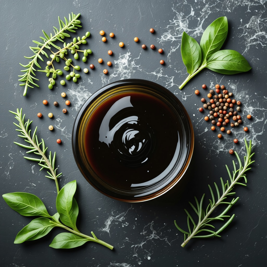Close-up of organic grass-fed beef tallow jar with herbs for skincare