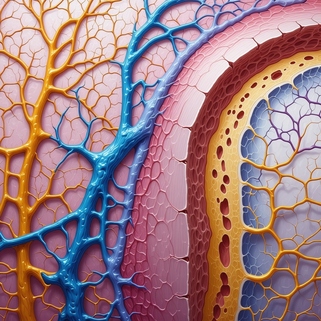 Scientific diagram of skin neuroimmune network and lipid barrier improved by tallow cream