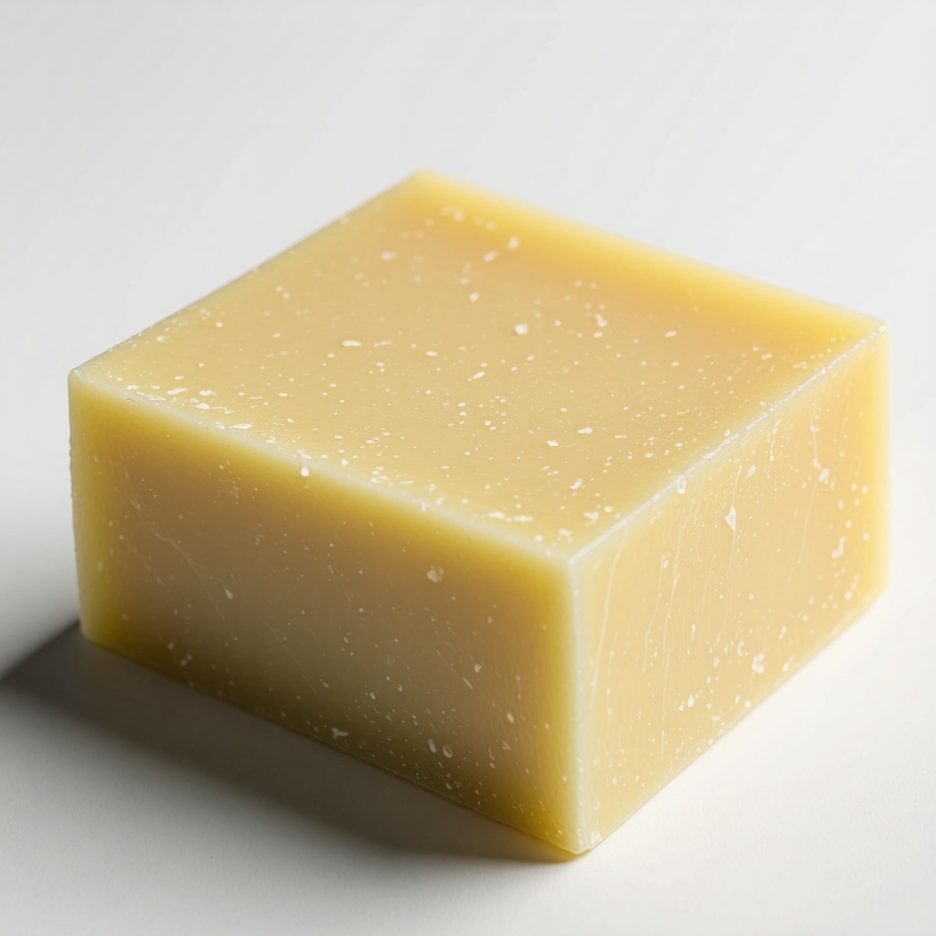 Fresh, high-quality beef tallow block highlighting its natural texture and purity