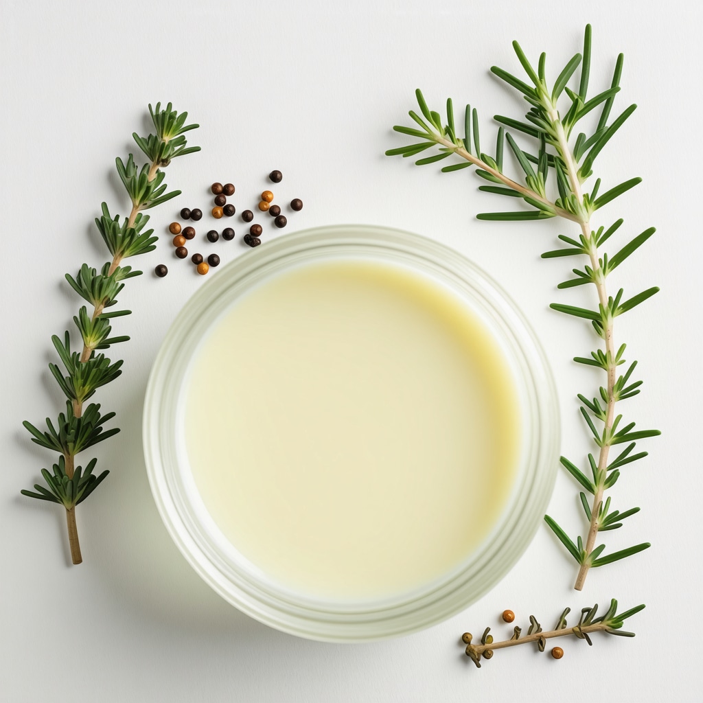 Jar of organic grass-fed tallow surrounded by herbs and essential oils, emphasizing purity and natural healing