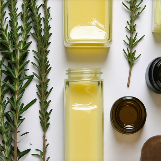 Jars of grass-fed tallow surrounded by herbs and skincare tools in a natural setting.