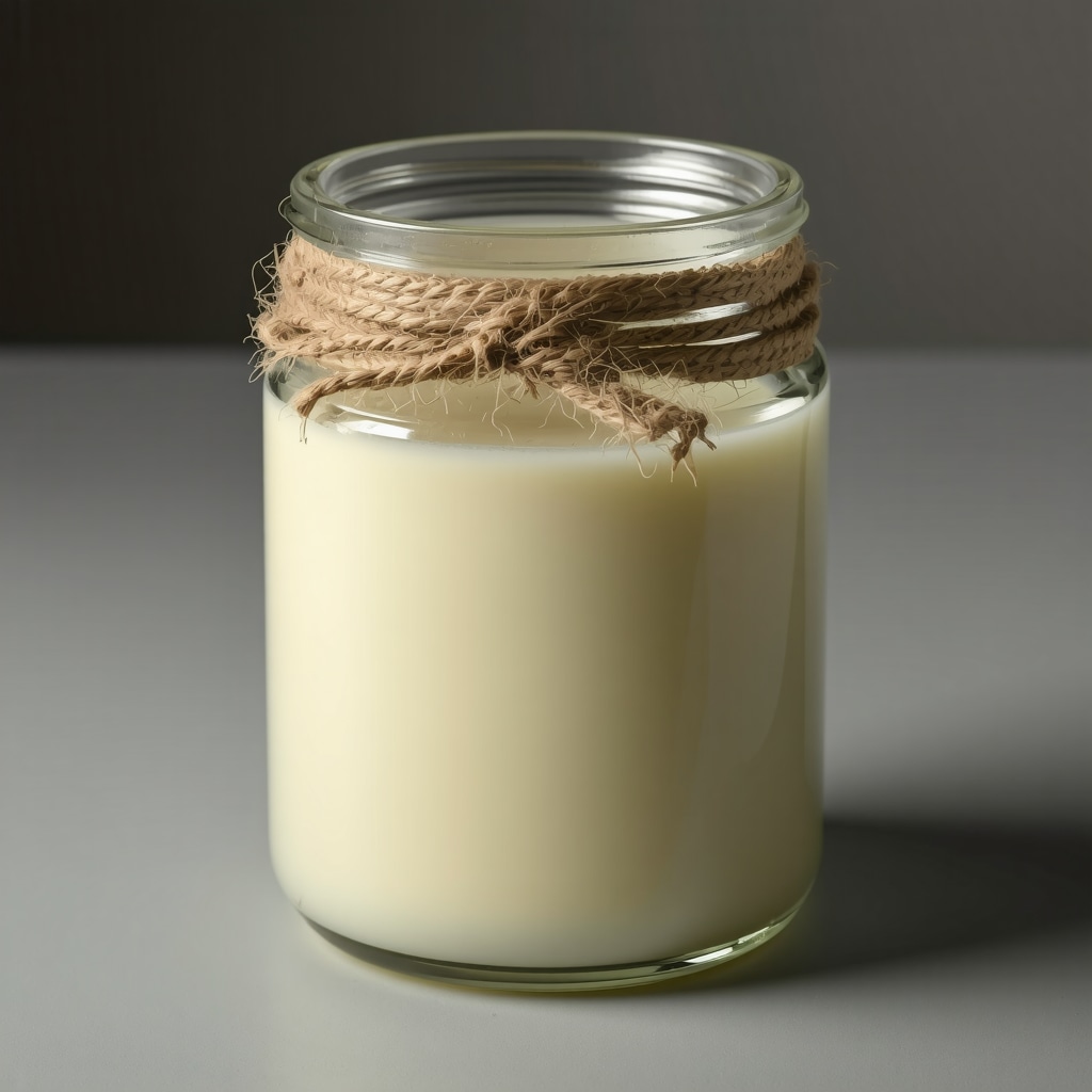Fresh, creamy grass-fed beef tallow in a jar, showcasing its natural texture and color.