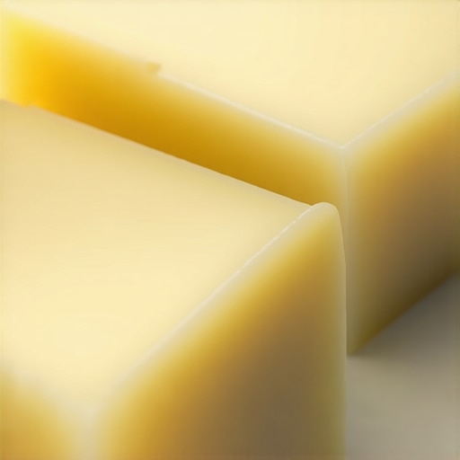 Close-up of raw grass-fed beef tallow in a skincare jar, highlighting its natural texture and purity.