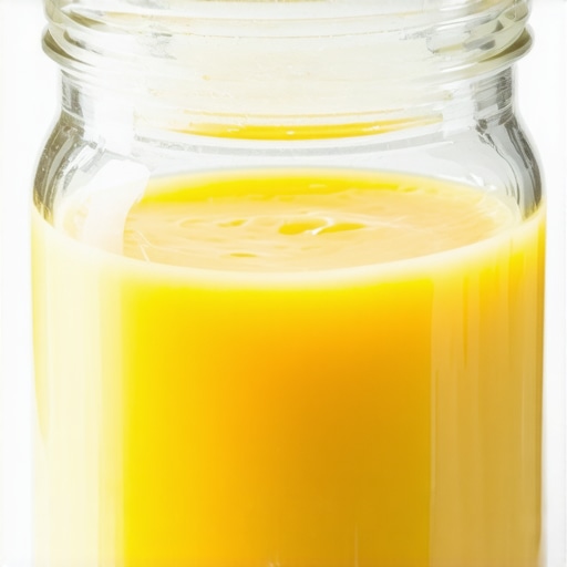 Jar of nutrient-rich grass-fed beef tallow in natural setting