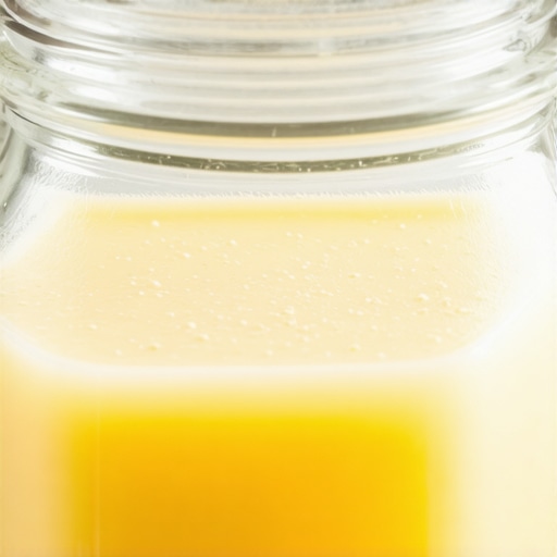 Close-up of grass-fed beef tallow in a jar, showcasing its rich texture and natural hue.