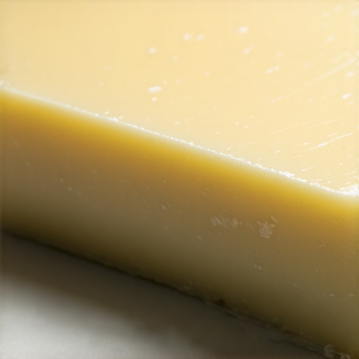 Close-up image of organic grass-fed beef tallow showing its rich, nourishing texture