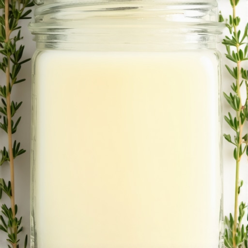 A jar of pure organic grass-fed beef tallow with herbs, highlighting its natural and nutritious qualities
