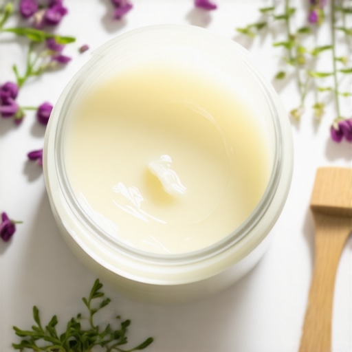 Detailed illustration of grass-fed tallow molecules supporting skin barrier repair