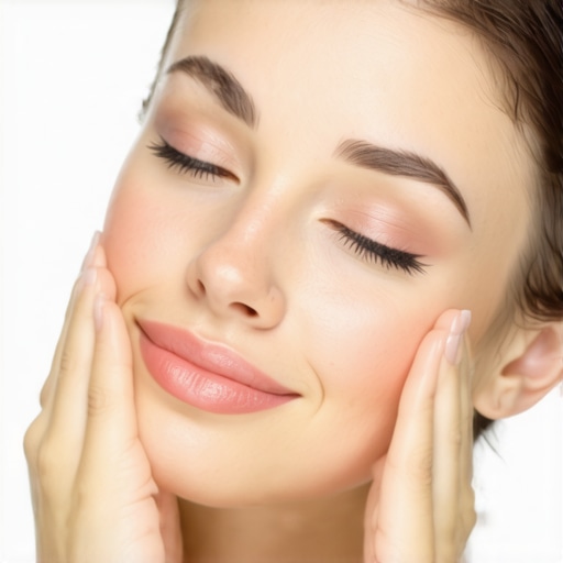 Applying Organic Tallow to Sensitive Skin Person massaging melted organic tallow onto face for skincare